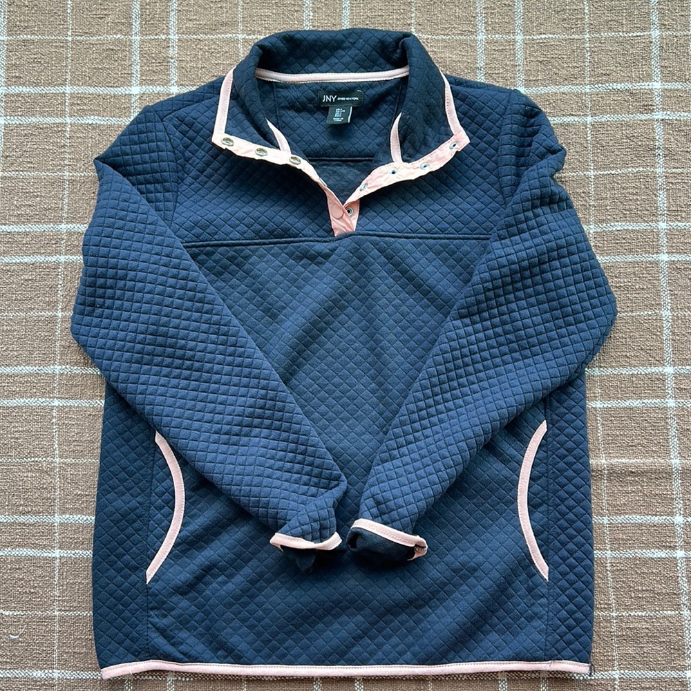JNY Jones New York quilted pullover